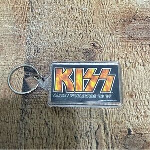 Vintage KISS Alive Worldwide Tour 96 97" Double Sided Keychain